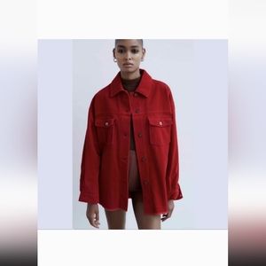 Zara corduroy oversized jacket